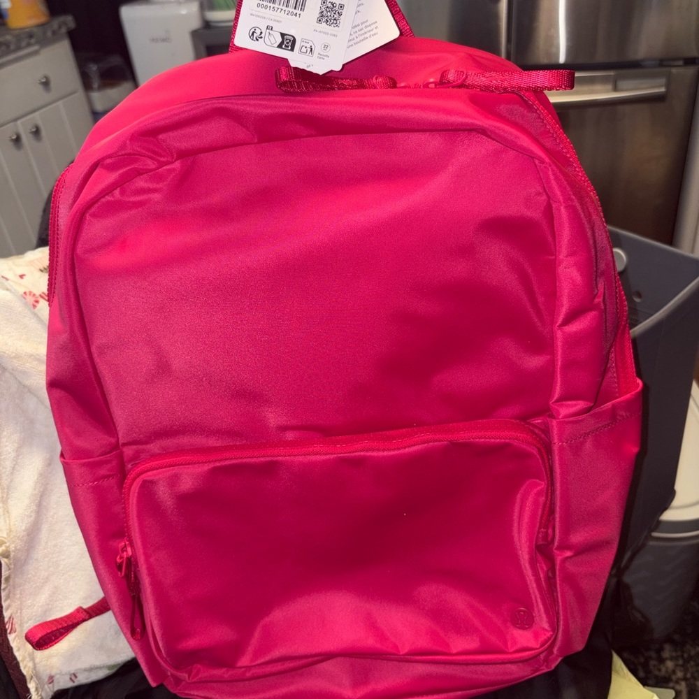 lululemon athletica Bright Pink Zip-Top Backpack